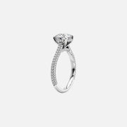 The Rosie Round Pave Moissanite Ring - KNT - Engagement Rings, Wedding Bands & Fine Jewelry