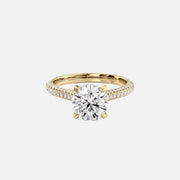 The Rosie Round Pave Moissanite Ring - KNT - Engagement Rings, Wedding Bands & Fine Jewelry