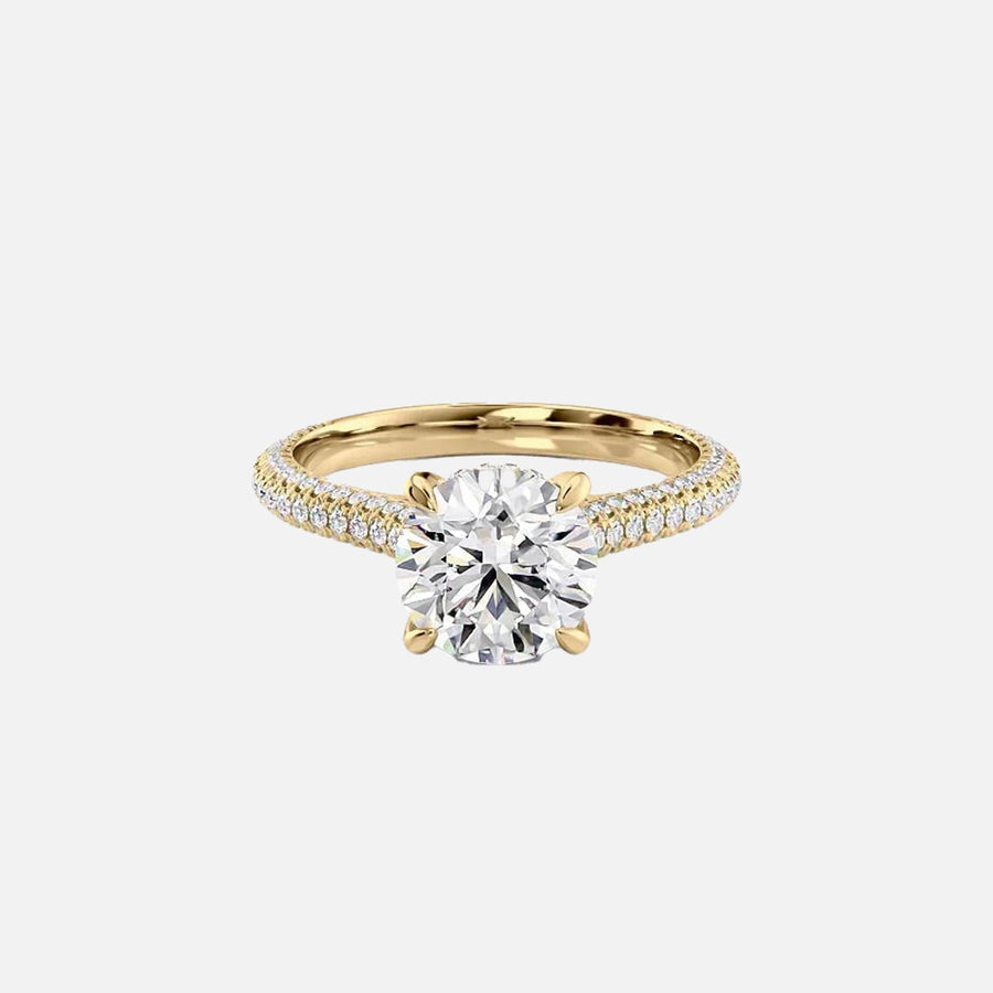 The Rosie Round Pave Moissanite Ring - KNT - Engagement Rings, Wedding Bands & Fine Jewelry