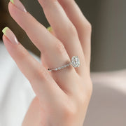  The Round Khloe Round Lab Diamond Ring 18k White Gold 004 Final