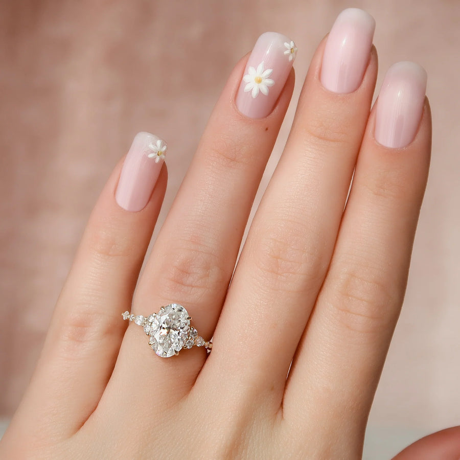  The Round Kristen Oval Lab Diamond Ring 14k Yellow Gold 003 Final