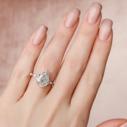  The Round Kristen Pear Moissanite Ring 18k Rose Gold 003 Final