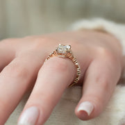  The Round Kristen Radiant Lab Diamond Ring 14k Rose Gold 004 Final