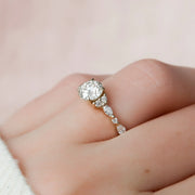 The Round Kristen Round Lab Diamond Ring 14k Yellow Gold 004 Final
