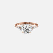  The Round Kristen Round Lab Diamond Ring 18k Rose Gold 001