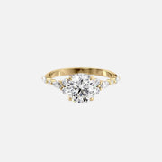  The Round Kristen Round Lab Diamond Ring 18k Yellow Gold 001