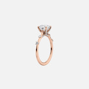 The Samantha Princess Moissanite Ring 14k Rose Gold 002