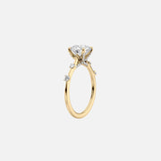  The Samantha Princess Moissanite Ring 14k Yellow Gold 002