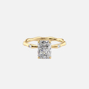  The Samantha Radiant Moissanite Ring 18k Yellow Gold 001