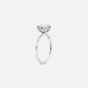  The Samantha Round Moissanite Ring 14k White Gold 002