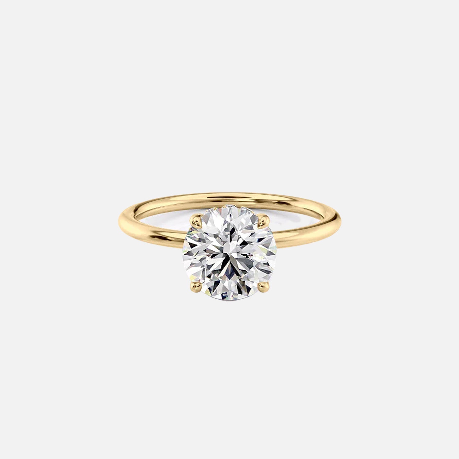 Sandra Round Moissanite Ring