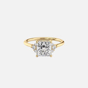 The Scarlett Princess Lab Diamond Ring 14k Yellow Gold 001