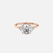  The Scarlett Round Lab Diamond Ring 18k Rose Gold 001