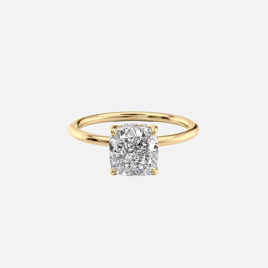 The Selena Cushion Solitaire Moissanite Ring - KNT - Engagement Rings, Wedding Bands & Fine Jewelry