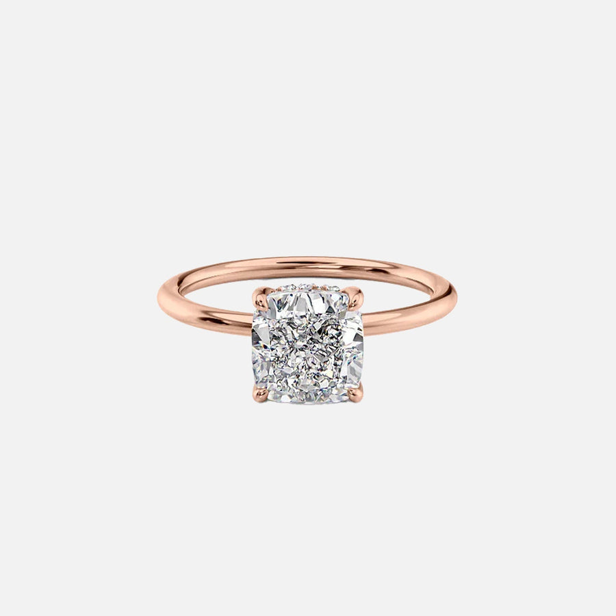 The Selena Cushion Solitaire Moissanite Ring - KNT - Engagement Rings, Wedding Bands & Fine Jewelry