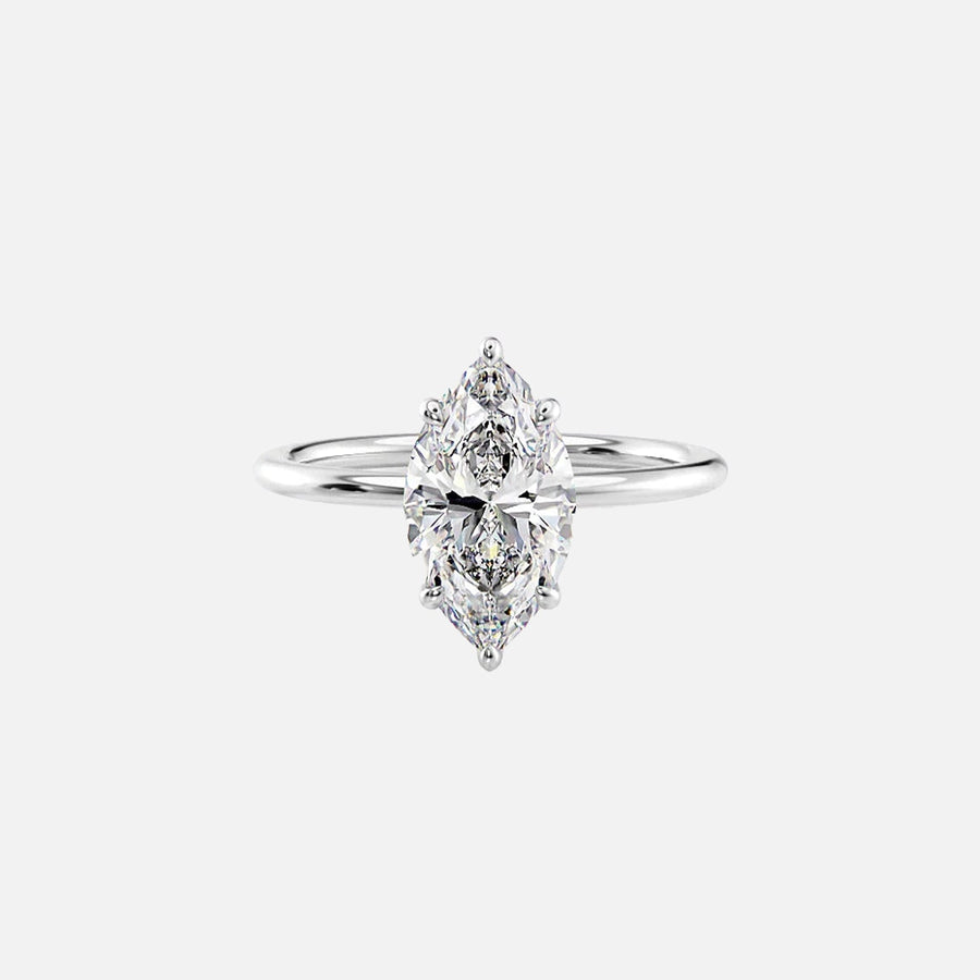 The Selena Marquise Solitaire Moissanite Ring - KNT - Engagement Rings, Wedding Bands & Fine Jewelry