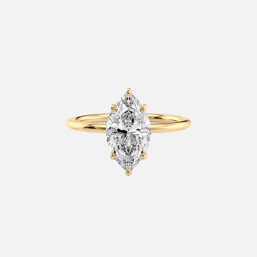 The Selena Marquise Solitaire Moissanite Ring - KNT - Engagement Rings, Wedding Bands & Fine Jewelry