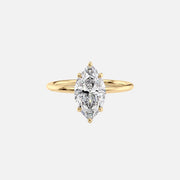 The Selena Marquise Solitaire Moissanite Ring - KNT - Engagement Rings, Wedding Bands & Fine Jewelry