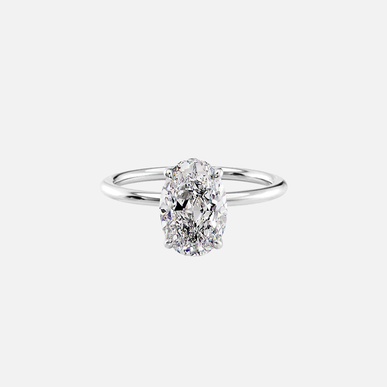 The Selena Oval Solitaire Moissanite Ring - KNT - Engagement Rings, Wedding Bands & Fine Jewelry