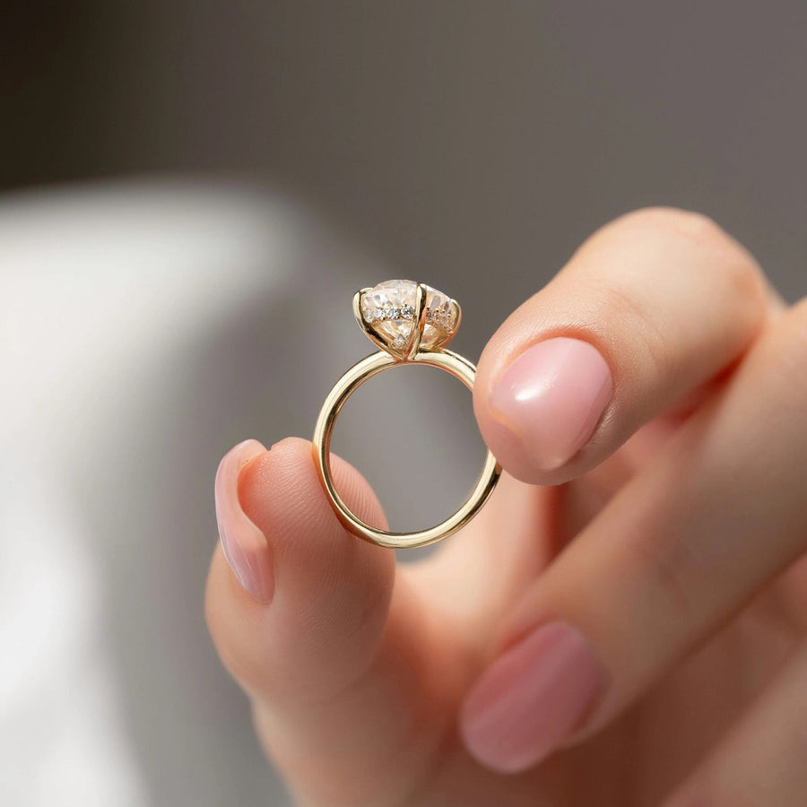 The Selena Oval Solitaire Moissanite Ring - KNT - Engagement Rings, Wedding Bands & Fine Jewelry