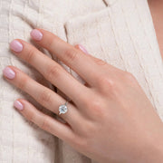 The Selena Round Solitaire Moissanite Ring - KNT - Engagement Rings, Wedding Bands & Fine Jewelry