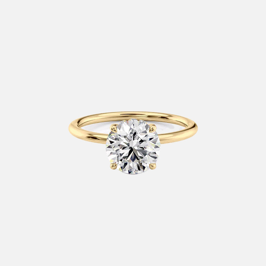 The Selena Round Solitaire Moissanite Ring - KNT - Engagement Rings, Wedding Bands & Fine Jewelry