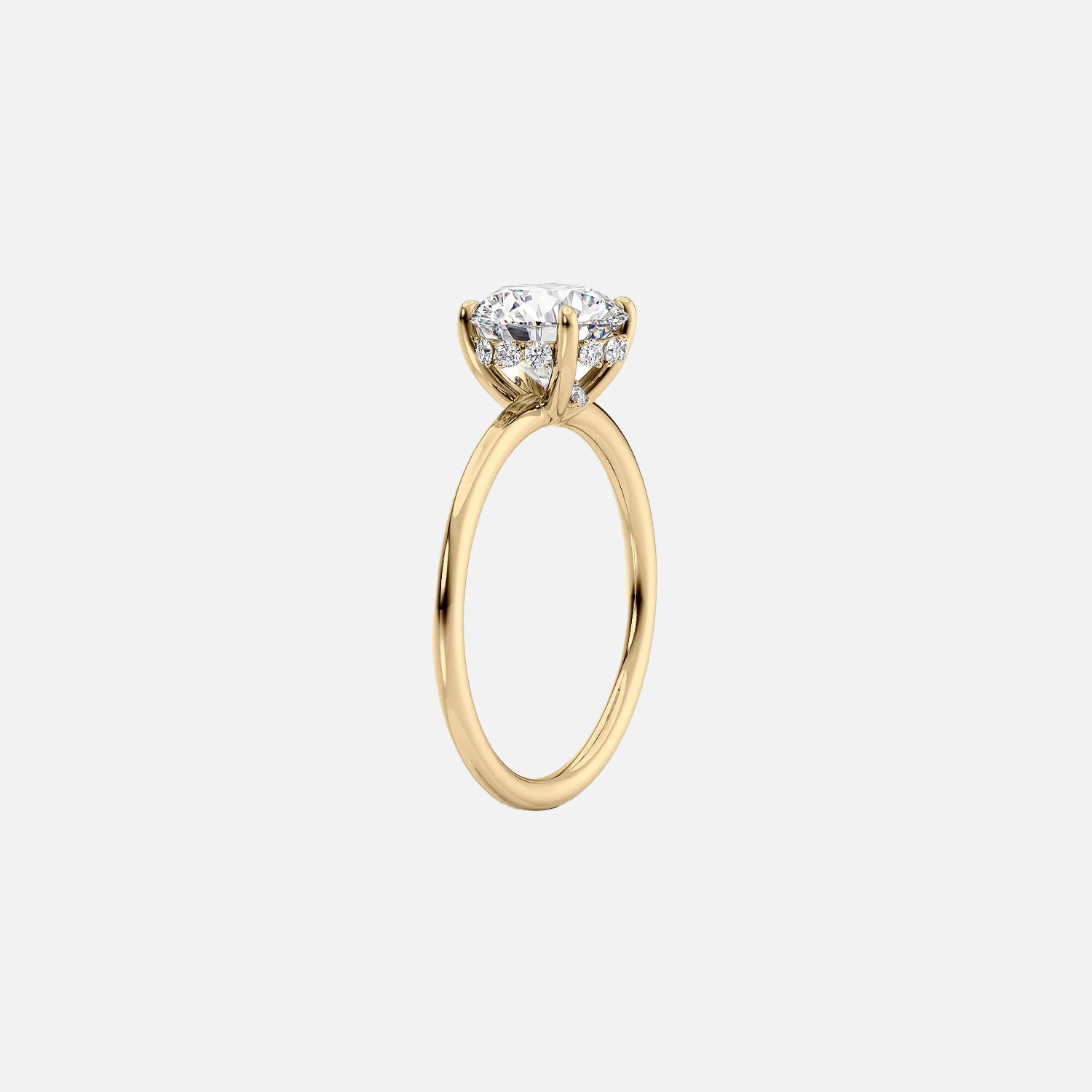 The Selena Round Solitaire Moissanite Ring - KNT - Engagement Rings, Wedding Bands & Fine Jewelry