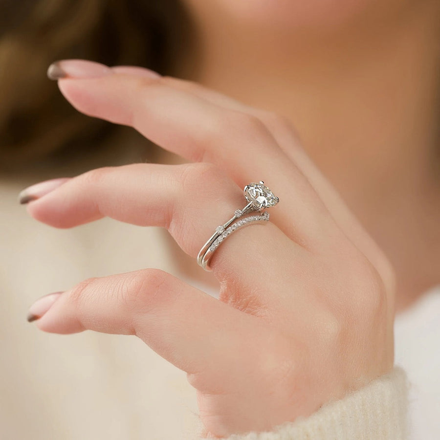  The Serena Round Moissanite Ring 14k White Gold 004 Final