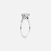 The Sharon Emerald Side Stone Moissanite Ring - KNT - Engagement Rings, Wedding Bands & Fine Jewelry