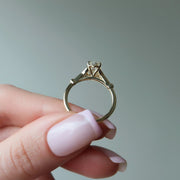 The Sharon Oval Side Stone Moissanite Ring - KNT - Engagement Rings, Wedding Bands & Fine Jewelry