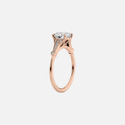 The Sharon Pear Side Stone Moissanite Ring - KNT - Engagement Rings, Wedding Bands & Fine Jewelry
