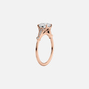 The Sharon Princess Side Stone Moissanite Ring - KNT - Engagement Rings, Wedding Bands & Fine Jewelry