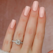 The Sia Cushion Pave Moissanite Ring - KNT - Engagement Rings, Wedding Bands & Fine Jewelry