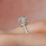 The Sia Cushion Pave Moissanite Ring - KNT - Engagement Rings, Wedding Bands & Fine Jewelry