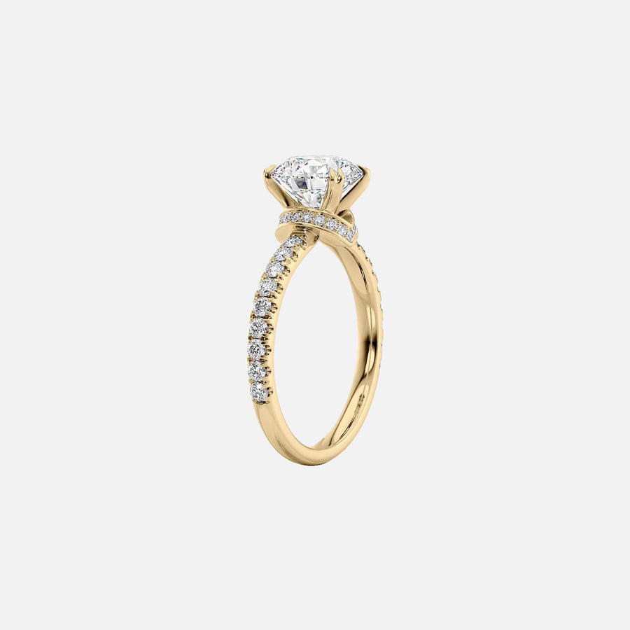 The Sia Cushion Pave Moissanite Ring - KNT - Engagement Rings, Wedding Bands & Fine Jewelry