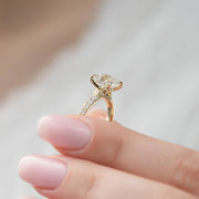The Sia Cushion Pave Moissanite Ring - KNT - Engagement Rings, Wedding Bands & Fine Jewelry