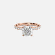 The Sia Cushion Pave Moissanite Ring - KNT - Engagement Rings, Wedding Bands & Fine Jewelry
