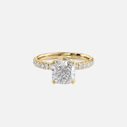 The Sia Cushion Pave Moissanite Ring - KNT - Engagement Rings, Wedding Bands & Fine Jewelry