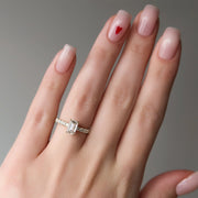 The Sia Emerald Pave Moissanite Ring - KNT - Engagement Rings, Wedding Bands & Fine Jewelry