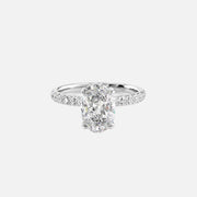 The Sia Oval Pave Moissanite Ring - KNT - Engagement Rings, Wedding Bands & Fine Jewelry