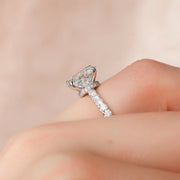The Sia Oval Pave Moissanite Ring - KNT - Engagement Rings, Wedding Bands & Fine Jewelry