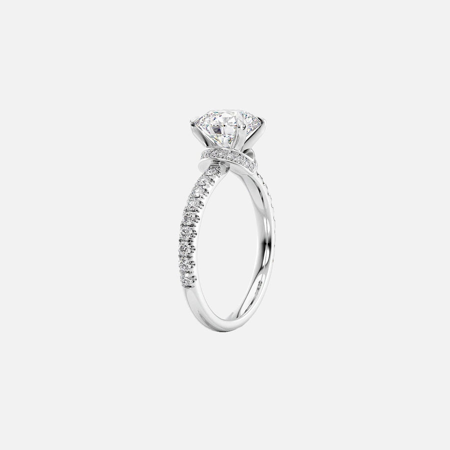 The Sia Oval Pave Moissanite Ring - KNT - Engagement Rings, Wedding Bands & Fine Jewelry