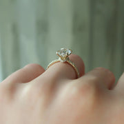 The Sia Oval Pave Moissanite Ring - KNT - Engagement Rings, Wedding Bands & Fine Jewelry