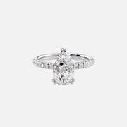 The Sia Pear Pave Moissanite Ring - KNT - Engagement Rings, Wedding Bands & Fine Jewelry