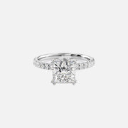 The Sia Princess Pave Moissanite Ring - KNT - Engagement Rings, Wedding Bands & Fine Jewelry