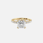The Sia Princess Pave Moissanite Ring - KNT - Engagement Rings, Wedding Bands & Fine Jewelry
