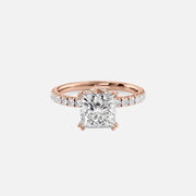 The Sia Princess Pave Moissanite Ring - KNT - Engagement Rings, Wedding Bands & Fine Jewelry