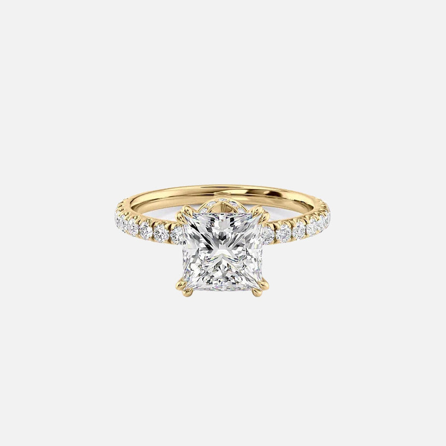 The Sia Princess Pave Moissanite Ring - KNT - Engagement Rings, Wedding Bands & Fine Jewelry