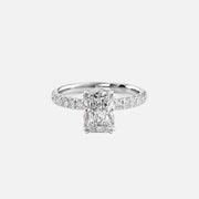The Sia Radiant Pave Moissanite Ring - KNT - Engagement Rings, Wedding Bands & Fine Jewelry