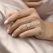 The Sia Radiant Pave Moissanite Ring - KNT - Engagement Rings, Wedding Bands & Fine Jewelry